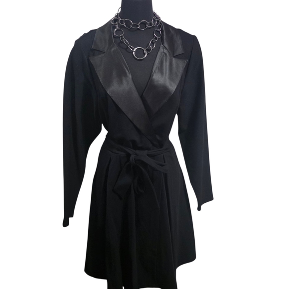 Torrid Black Tuxedo Skater Dress NWT Size 20 - Picture 4 of 5